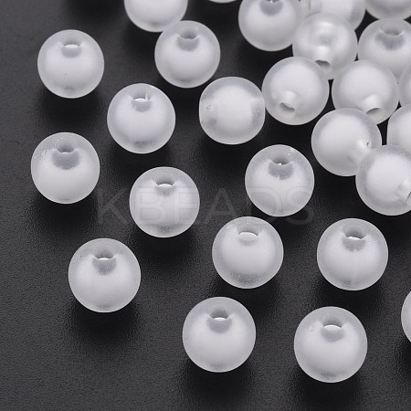 Frosted Acrylic Beads FACR-Q006-12mm-01-1