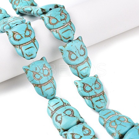 Synthetic Turquoise Beads Strands UNKW-T001-16-1