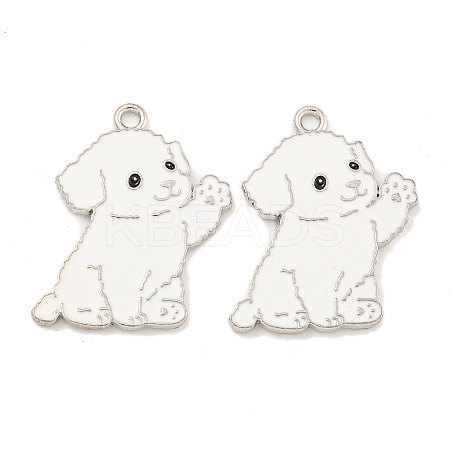 Rack Plating Alloy Enamel Pendants ENAM-Z014-01P-011-1