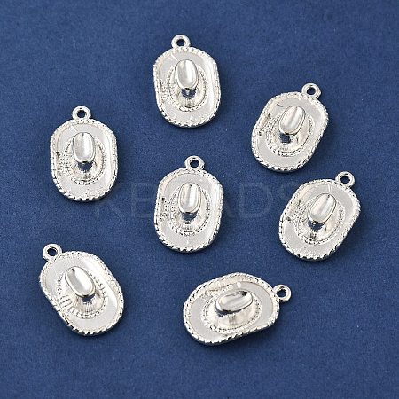 Tibetan Style Alloy Hat Pendants TIBEP-1023-S-FF-1