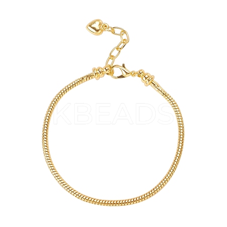 Brass European Style Bracelet Making MAK-YW0001-01G-1