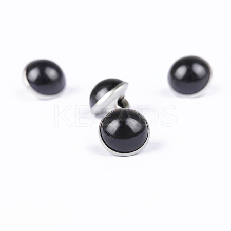 Resin Shank Buttons BUTT-WH0016-04G-17-1