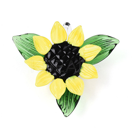 Handmade Lampwork Pendants LAMP-N034-06B-1