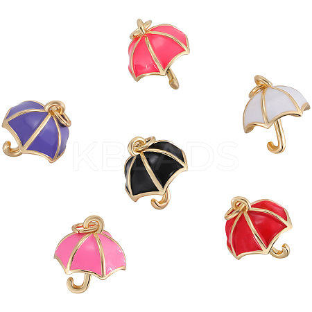 10Pcs Real 18K Gold Plated Brass Charms KK-BBC0014-86-1