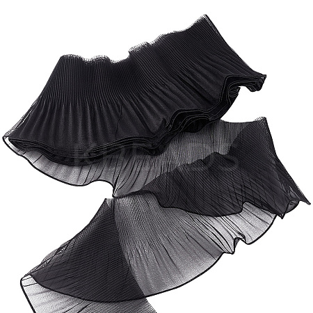 7 Yards Polyester Ruffled Ribbon OCOR-WH0060-89A-1