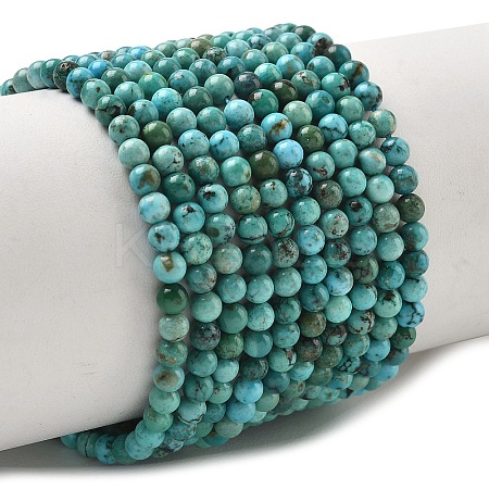 Natural HuBei Turquoise Beads Strands G-P629-D01-01-1