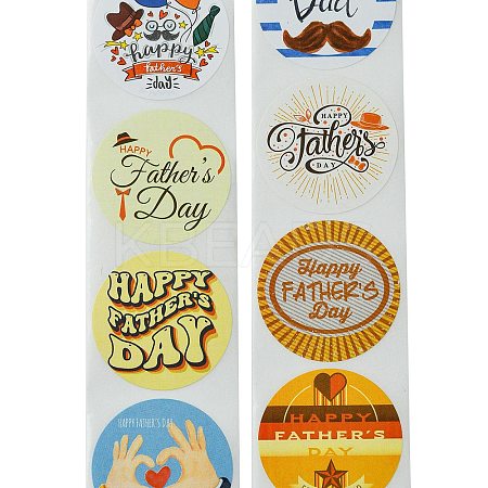 Father's Day
 8 Styles Stickers Roll DIY-R083-01B-1