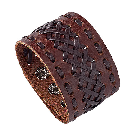 Braided Imitation Leather Cord Bracelets BJEW-WH0014-075A-1