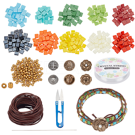  DIY Tile Bracelet Making Kit DIY-NB0009-74-1