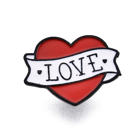 Heart Enamel Pins JEWB-N001-24B-1
