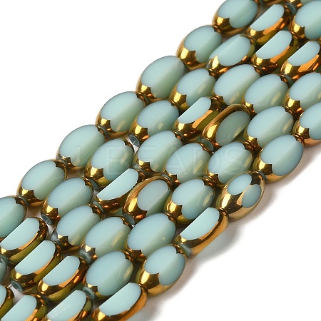 Electroplate Glass Beads Strands X-EGLA-P061-02A-11-1