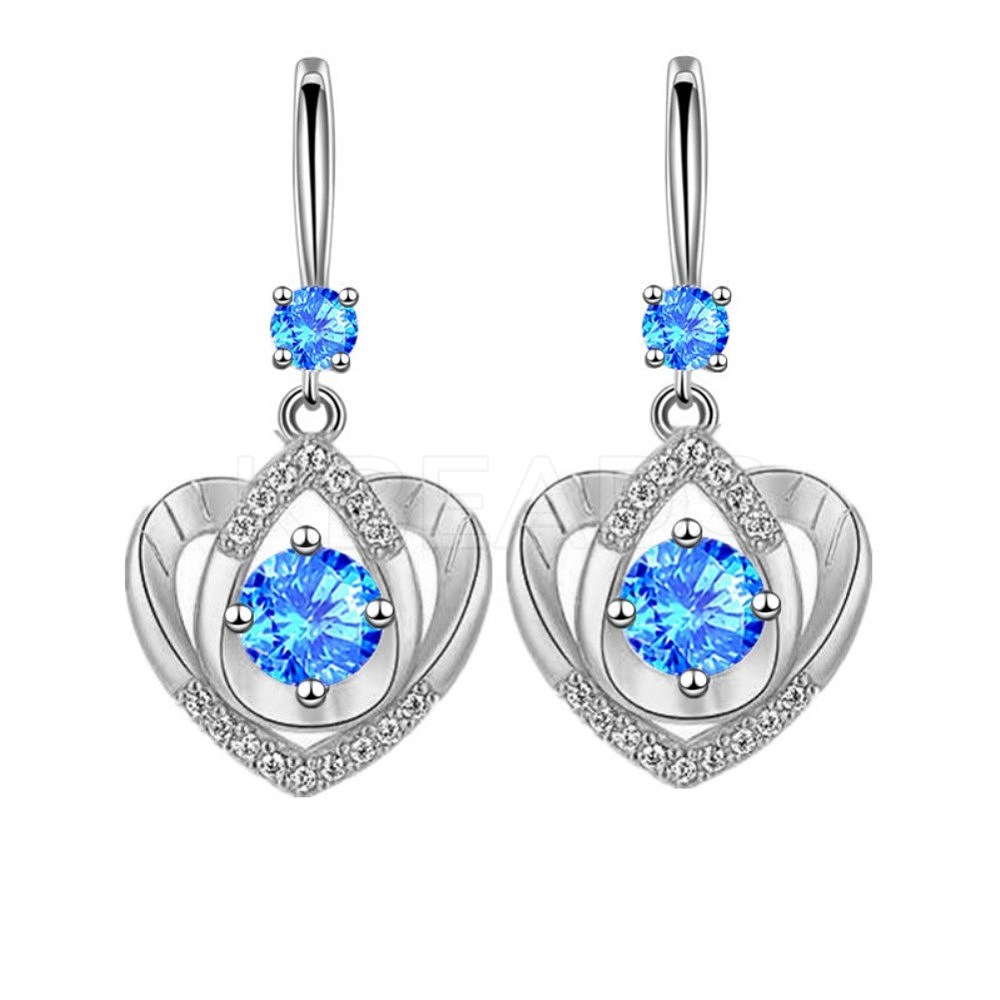 Wholesale Brass Cubic Zirconia Dangle Earrings