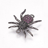 Brass Micro Pave Cubic Zirconia Links ZIRC-A009-33A-B01-1
