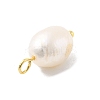 Natural Cultured Freshwater Pearl Potato Pendants STER-Q004-02G-3
