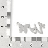 Non-Tarnish 304 Stainless Steel Pendants STAS-L279-002P-W-3