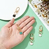 4Pcs Cat Head Shape Alloy Enamel Pendant Decoration HJEW-YW00065-5