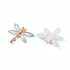 Gradient Color Transparent Resin Pendants RESI-YW0004-05E-2
