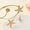 304 Stainless Steel Open Upper Arm Cuff Bangles for Women SA-CBA2C9D-06A-2
