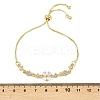 Alloy Rhinestone Slider Bracelets BJEW-A156-06G-5