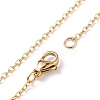 Natural Gemstone & Pearl Braided Cross Pendant Necklace NJEW-JN03920-8