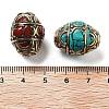 Handmade Tibetan Style Beads TIBEB-C002-09AG-01-3