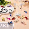 Angel Acrylic Imitation Pearl Pendants PALLOY-TAC0047-6