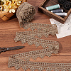 5 Yards Polyester Embroidery Lace Trim Ribbon OCOR-CY0001-23C-3