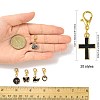20Pcs 20 Styles Alloy Enamel Pendant Decorations HJEW-FS00045-4