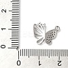Brass Micro Pave Clear Cubic Zirconia Charms KK-G503-38P-3