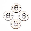 Unfinished Natural Poplar Wood Links Connectors WOOD-S045-138B-6-1