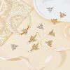 32Pcs 2 Colors Alloy Crystal Rhinestone Links/Connectors ALRI-FH0001-03-2