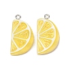 Fruit Theme Opaque Resin Imitation Food Pendants RE-CBA49A8-04B-1