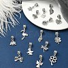 15Pcs 15 Styles Tibetan Style Alloy European Dangle Charms FIND-YW0005-57-3