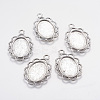 Tibetan Style Pendant Cabochon Settings LS-TIBEP-0584-S-FF-1