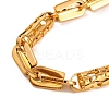 PVD Vacuum Plating 201 Stainless Steel Link Chain Bracelets BJEW-B078-84G-2
