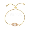 Natural Cultured Freshwater Pearl Slider Bracelets BJEW-JB11215-1