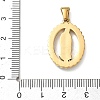 304 Stainless Steel Micro Pave Clear Cubic Zirconia Pendants CU-CBAF0F8-05C-G-3
