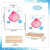 Transparent Acrylic Earring Displays NDIS-WH0015-01C-2
