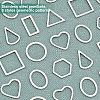 32Pcs 8 Style 304 Stainless Steel Linking Rings STAS-UN0020-52P-4