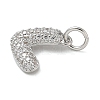 Rack Plating Brass Micro Pave Cubic Zirconia Pendants KK-K392-25P-2