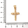 304 Stainless Steel Cubic Zirconia Pendants STAS-C102-01C-G-4