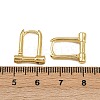 Brass Micro Pave Cubic Zirconia Lock Hoop Earrings EJEW-B146-01G-5