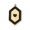 304 Stainless Steel Enamel Pendants STAS-I325-051G-1