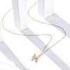 925 Sterling Silver Colorful Cubic Zirconia Constellation Pendant Cable Chain Necklaces for Women STER-R009-01G-05-2