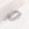 304 Stainless Steel Open Cuff Ring for Women LS-RJEW-Z083-01P-3
