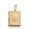 Ion Plating(IP) 316 Surgical Stainless Steel Locket Pendants STAS-N0016-06G-1