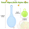 10Pcs 2 Styles Opaque Acrylic Pendants OACR-YW0004-07-2