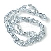 Transparent Electroplate Glass Beads Strands X-GLAA-K064-03B-PL02-2