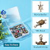  42Pcs 21 Colors Alloy Enamel Connector Charms ENAM-TA0001-78-12