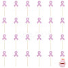 12 Bags October Breast Cancer Pink Awareness Ribbon Paper Glitter Powder Cake Inserts DIY-CA0007-71-1